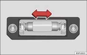 Lampka w osłonie przeciwsłonecznej Specyfikacje techniczne Oświetlenie tylnej tablicy rejestracyjnej 3