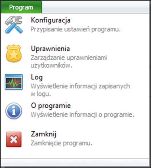 Program W zakładce program można dokonać podstawowych zmian w ustawieniach programu Synchronizator