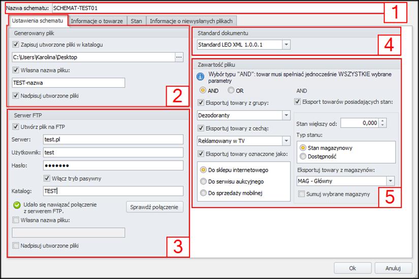 8.2.2 Dodaj Synchronizator schemat eksportu XML Po wybraniu opcji Dodaj schemat otworzy się okno