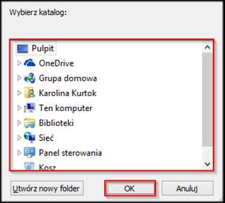 Zaznaczenie opcji Własna nazwa pliku nie usuwa tego formatu zapisu, aby to zrobić należy zaznaczyć opcję Nadpisuj utworzone pliki.