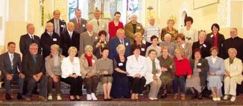 Marzec, Aniela Banaś, Alicja Zin, Helena Szpakowicz; rząd środkowy: Sergiusz Wasiluk, Waldemar Orzechowski, Kazimierz Korfel, Ryszard Skulski, Irena Kozłowska, Stefan Kęska, Maria Skulska,