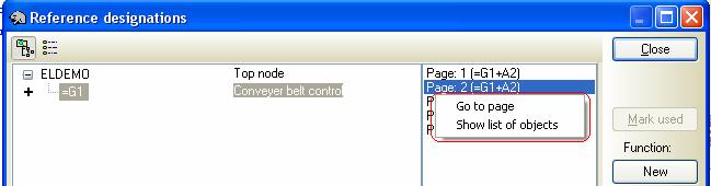 Oznaczenia referencyjne dla kabli Oznaczenie położenia nie zawsze jest właściwe dla kabli, ponieważ prowadzą one z jednej lokalizacji do innej.