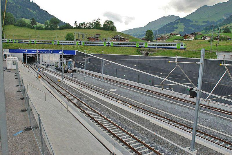 Najdłuższe tunele Lotschberg base tunnel 2007 (34,6 km)
