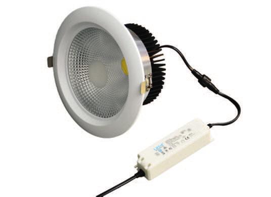 06 Oprawy typu Downlight Seria DL2 Zalety opraw typu Downlight serii DL2: - Strumień świetlny > 90-100 lm/w z oprawy (opcja 120 lm/w) - Diody marki