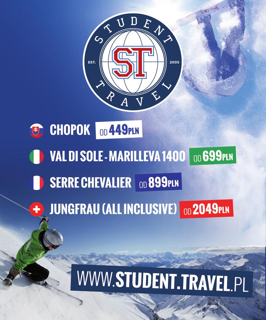 50ZŁ ZNIŻKI WPISZ KOD: ZAWSZESPOKO2015 STUDENT TRAVEL 50ZŁ