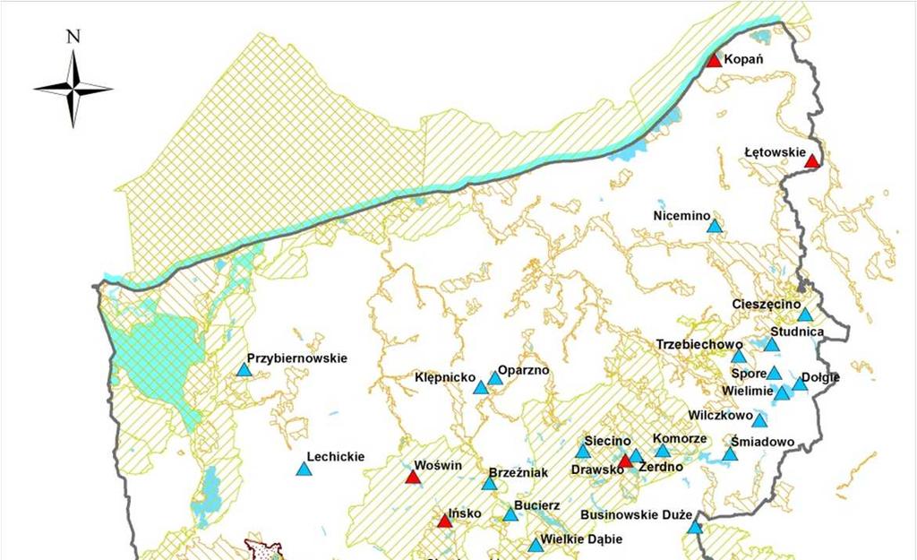 klasyfikacja chemiczna JCWP jeziornych w latach 2011-2015 oceną stanu chemicznego objęto 47 jezior stan dobry 38 jezior stan poniżej dobrego 9 jezior ocena stanu chemicznego to rezultat badań (w