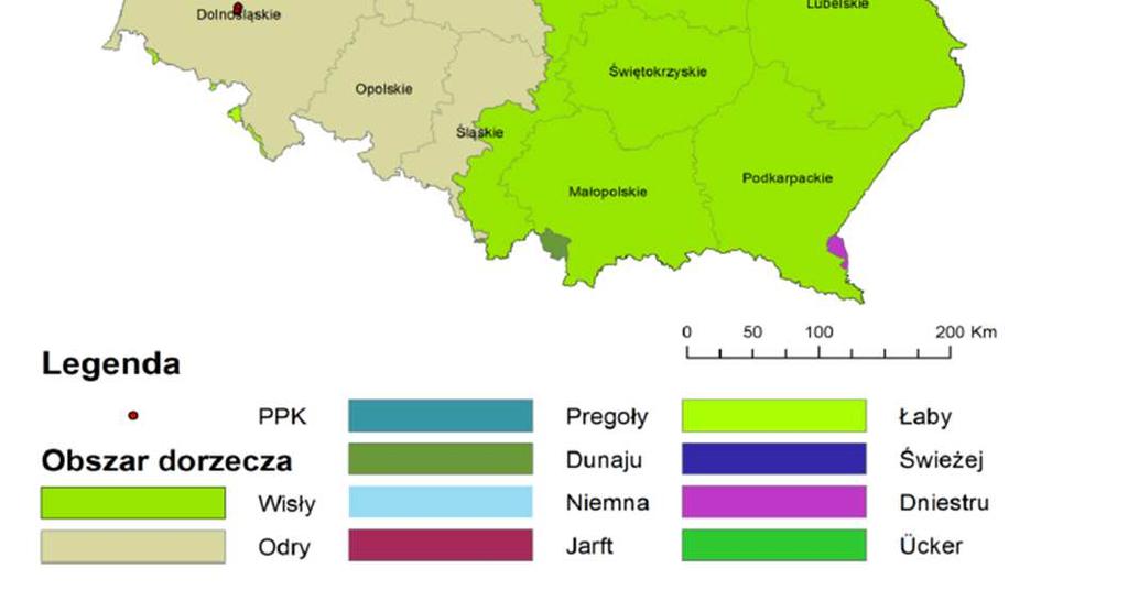 antropogenicznych oraz ocenę ich wpływu na stan wód powierzchniowych i wód podziemnych identyfikację oddziaływań zmian poziomów wód podziemnych rejestr wykazów obszarów chronionych