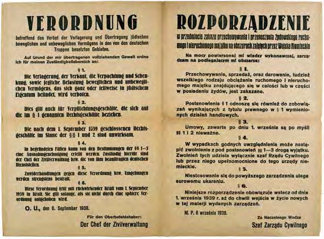 karta nr 3 Polacy ratujący Żydów w latach II wojny światowej W czasie okupacji na murach miast i miasteczek pojawiały się obwieszczenia władz niemieckich, informujące o represjach wobec osób