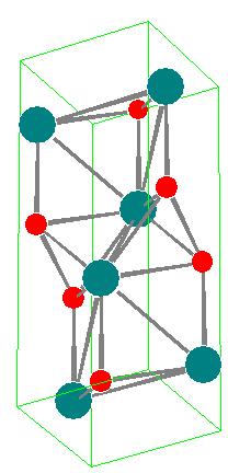 0 3 1 0 1 1 1 5 1 0 4 0 2 1 1 0 0 2 2 0 0 1 4 0 0 2 0 0 6 0 2 2 0 0 5 1 Rys. 6. Komórka elementarna i teoretyczne widmo dyfrakcyjne XRD borku wolframu (WB) typ α-mob.