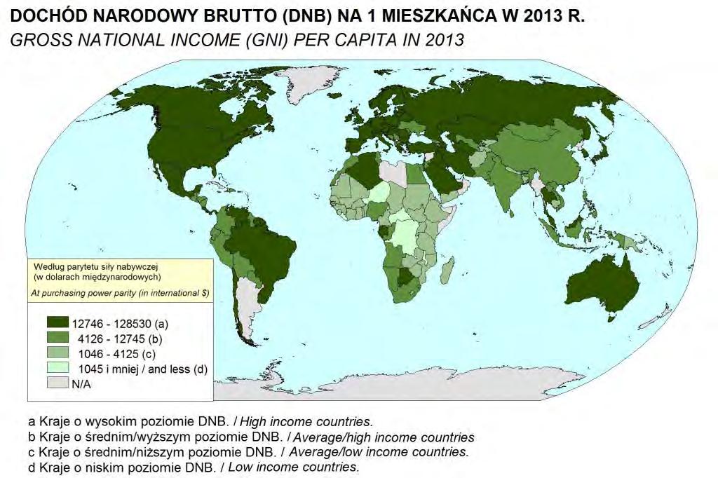 Produkt narodowy brutto (PNB) w 2013 r.