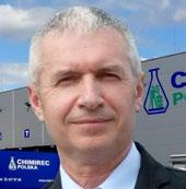 O. Laurent GIERCZAK, Directeur Général / Dyrektor Generalny Chimirec Polska fait partie du Groupe Chimirec, société spécialisée dans la collecte et le traitement des déchets dangereux issus des