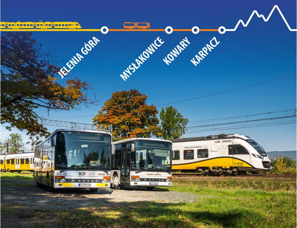 Od 15 października pasażerowie będą mogli podróżować z Wrocławia do Karpacza w ramach biletu zintegrowanego.