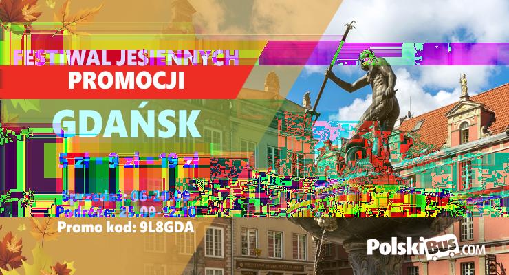 Festiwal Jesiennych Promocji! Gdańsk od 5 zł! Kolejna fala jesiennych promocji tym razem zabierze Was nad Bałtyk!