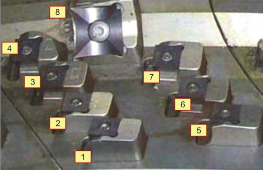 59. Kaseta z nożami skrawającymi w maszynie D-HOB