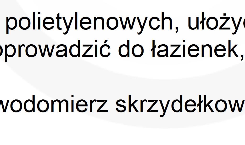 wywiewną wyprowadzoną ponad kalenicę dachu i