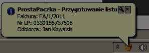 4.3 Eksport danych do kuriera ProstaPaczka SGT v1.60 4.3.1 Uruchomienie eksportu Eksport danych za pomocą usługi API kuriera odbywa się automatycznie bez uczestnictwa użytkownika lub przez wciśnięcie przycisku Eksport w menu głównym aplikacji.