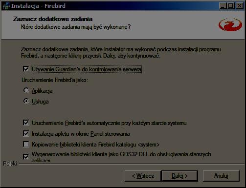 jako Usługa i klikamy przycisk Dalej 12.