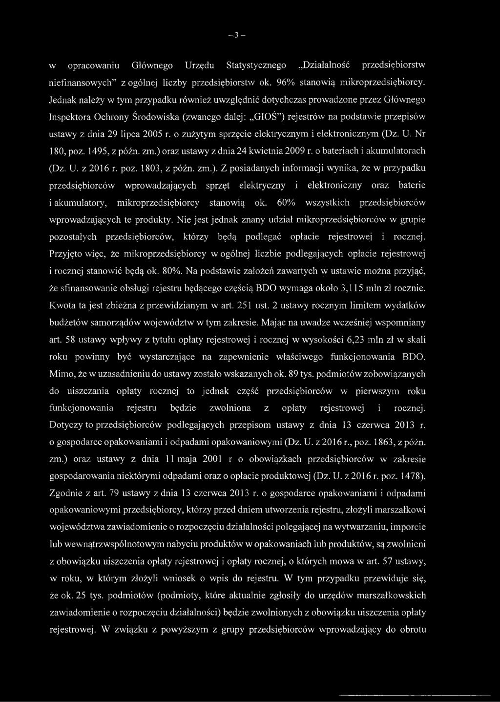 r. o zużytym sprzęcie elektrycznym i elektronicznym (Dz. U. Nr 180, poz. 1495, z późn. zm.) 