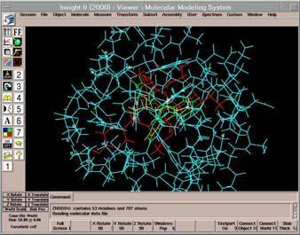 Aplikacje chemiczne ACCELRYS InsightII - do modelowania dużych molekuł biologicznych Cerius2 - do modelowania małych molekuł i ciała stałego