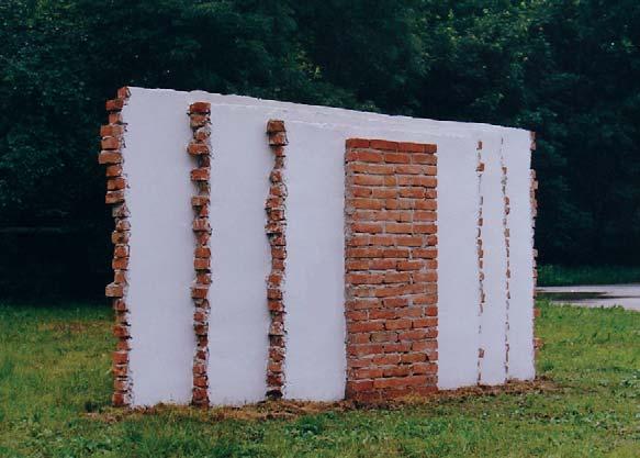 p³ótno, 2003 Z cyklu Œciany, wys.