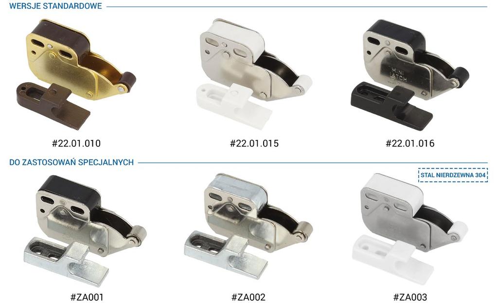 ZATRZASKI PUSH TO OPEN MINI LATCH NAJWIĘKSZA OFERTA ZATRZASKÓW MINI LATCH NA RYNKU ZATRZASK MINI LATCH Z ZACZEPEM Materiał