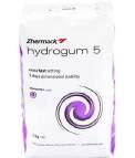 Hydrogum 5 Opakowanie: 453 g 25 90 Zhermack : 6005 Hydrogum 5 to nowoczesna, monochromatyczna masa alginatowa, przeznaczona do pobierania wycisków przy wykonaniu protez częściowo osiadających i