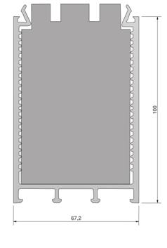 Numer Kolor Wymiary Opakowanie/m TSAP1067g szary jasny RAL7035 68x10,5mm 45 TSAP1067g