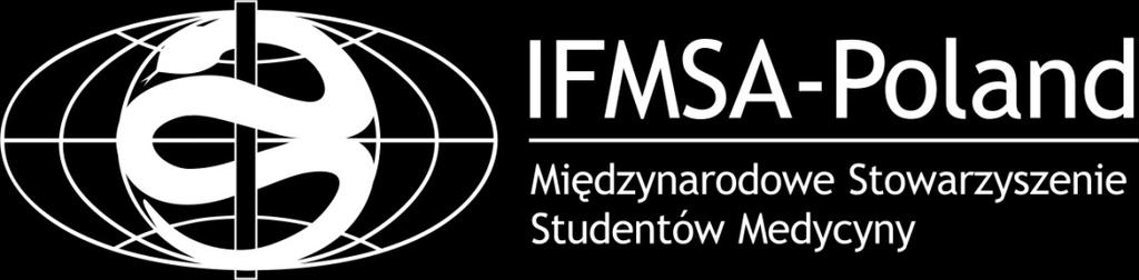 Ryc. 2.4 - logo IFMSA-Poland, wersja granatowa Ryc. 2.5 - logo IFMSA-Poland, wersja czarna Ryc. 2.6 - logo IFMSA-Poland, inwersja 2.4. Pole ochronne Pole ochronne jest to przestrzeń wokół logo, w której nie mogą znaleźć się żadne inne elementy (tekst, grafika, krawędź itp.