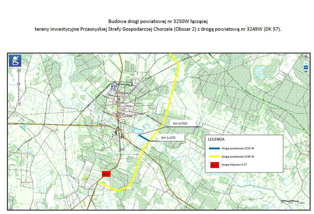 Przewidywany koszt przedsięwzięci obejmuje: dla branży drogowej: 0,570 * 1800 000 = 1 026 000 zł.