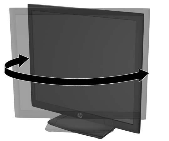 odpowiedniej dla wzroku. Rysunek 2-7 Pochylanie monitora 2.