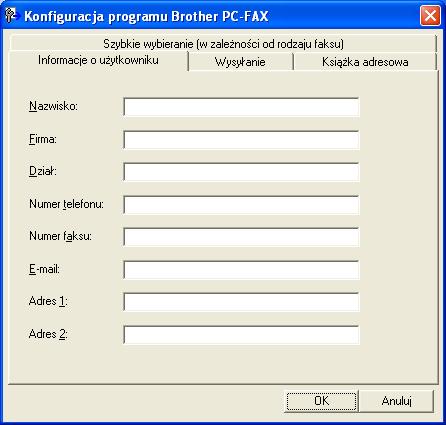 6 Oprogramowanie Brother PC-FAX (modele MFC-9460CDN, MFC-9465CDN i MFC-9970CDW) 6 Wysyłanie faksów przy użyciu funkcji PC-FAX 6 Funkcja Brother PC-FAX umożliwia przesyłanie za pomocą komputera