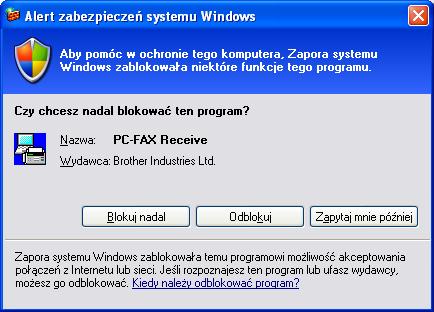 Oprogramowanie Brother PC-FAX (modele MFC-9460CDN, MFC-9465CDN i MFC-9970CDW) Odbieranie faksów przy użyciu funkcji PC-FAX 6 Oprogramowanie Brother PC-FAX do odbierania faksów umożliwia wyświetlanie