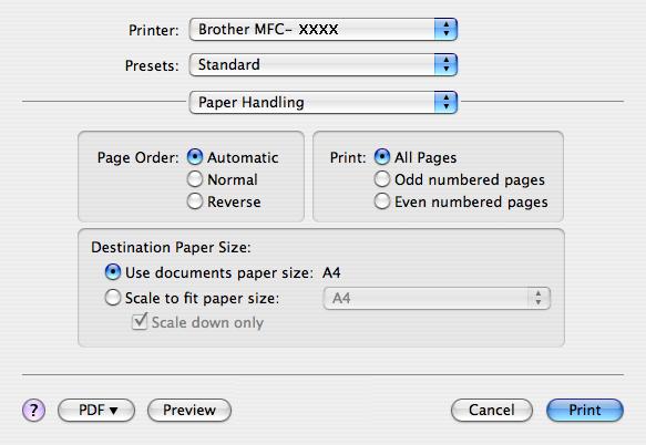 Drukowanie i wysyłanie faksów Ręczny druk dwustronny Wybierz opcję Paper Handling (Obsługa papieru).