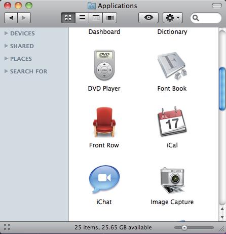 Skanowanie Skanowanie dokumentu przy użyciu sterownika ICA (Mac OS X 10.6.