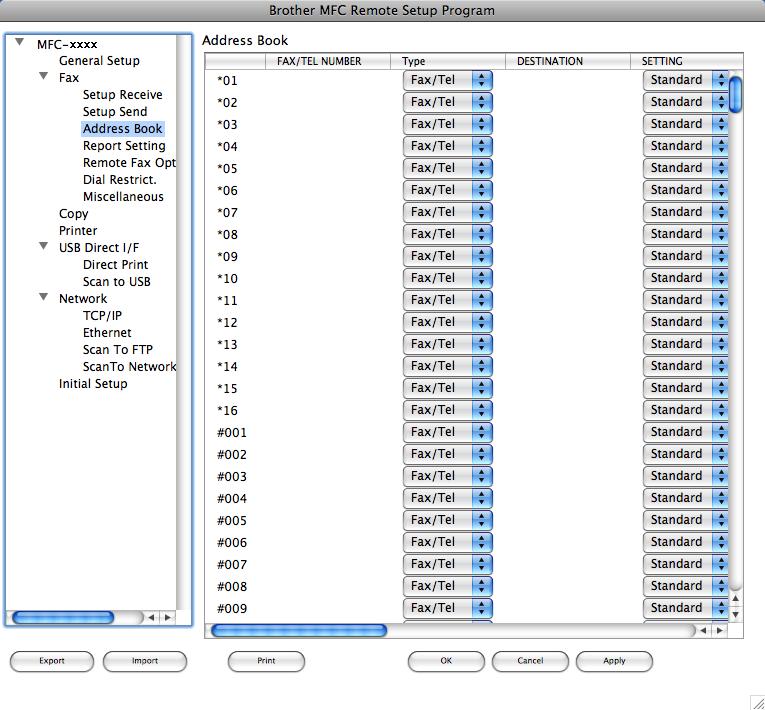 ControlCenter2 Szybkie wybieranie (modele MFC-9460CDN, MFC-9465CDN i MFC-9970CDW) 10 Przycisk Quick-Dial (Szybkie wybieranie)