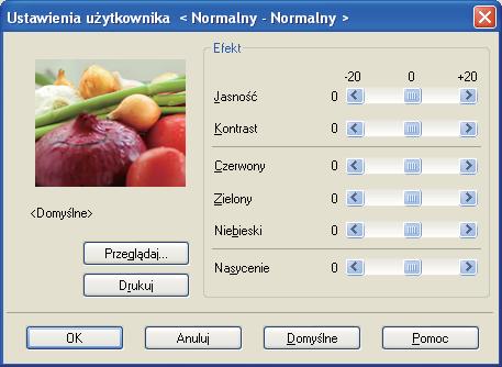 Drukowanie Zwiększ rozdzielczość wydruku w czerni Wybierz to ustawienie, gdy nie można wydrukować poprawnie czarno-białej grafiki. Popraw krawędzie Można poprawić jakość cienkich linii obrazu.