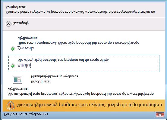 Skanowanie (Windows Vista i Windows 7) Po wyświetleniu ekranu Kontrola konta