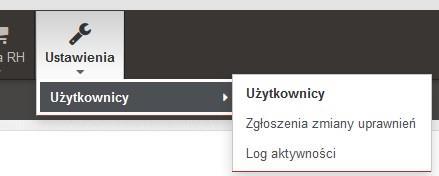 Rysunek 34. Ekran Ustawienia 7.1 Ekran U ż ytkownicy Rysunek 35. Ekran U ż ytkownicy Ekran Użytkownicy pozwala Administratorom dodawać nowych użytkowników.