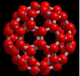 Najbardziej znane postacie nanomateriałów: Fuleren Powierzchnia fulerenów składa się z układu sprzężonych pierścieni składających się z pięciu i sześciu atomów węgla.