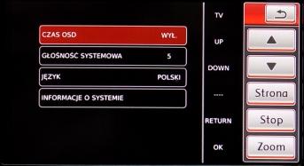 4.Ustawienia parametrów Włączenie okna ustawień parametrów Aby otworzyć okno ustawiania parametrów należy, wciśnij na ekranie dotykowym pole Dodatki i następnie pole Teletex - analogicznie jak na Rys.