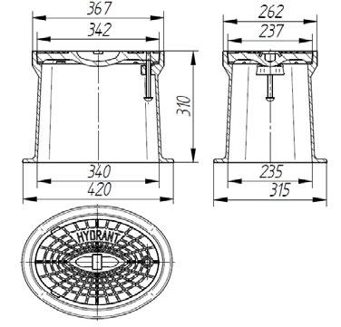 SKRZYNKI ULICZNE SKRZYNKA DO HYDRANTÓW H310