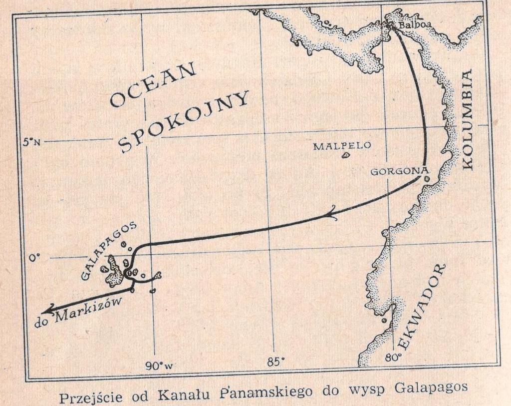 5 etap. Balboa Wyspy Galapagos; 900 mil, 27.08.-29.09.