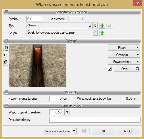symbolizujące obiekt. Oznaczenie na rzucie tego obiektu nie posiada realnych wymiarów i jest wyłącznie poglądowe.