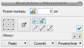 Wyposażenie dodatkowe okno, w którym użytkownik może wybrać i dołączyć wyposażenie dodatkowe, które będzie zliczone w zestawieniu materiałów.