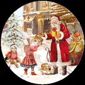 Claus by the Fireplace SLGW 0187 01 Santa Lighting a