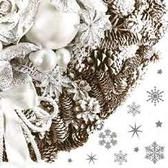 Christmas Elements SLGW 0133 01 Silver Elegant Baubles