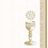 Chalice with Grapes and Wheat White SLKO