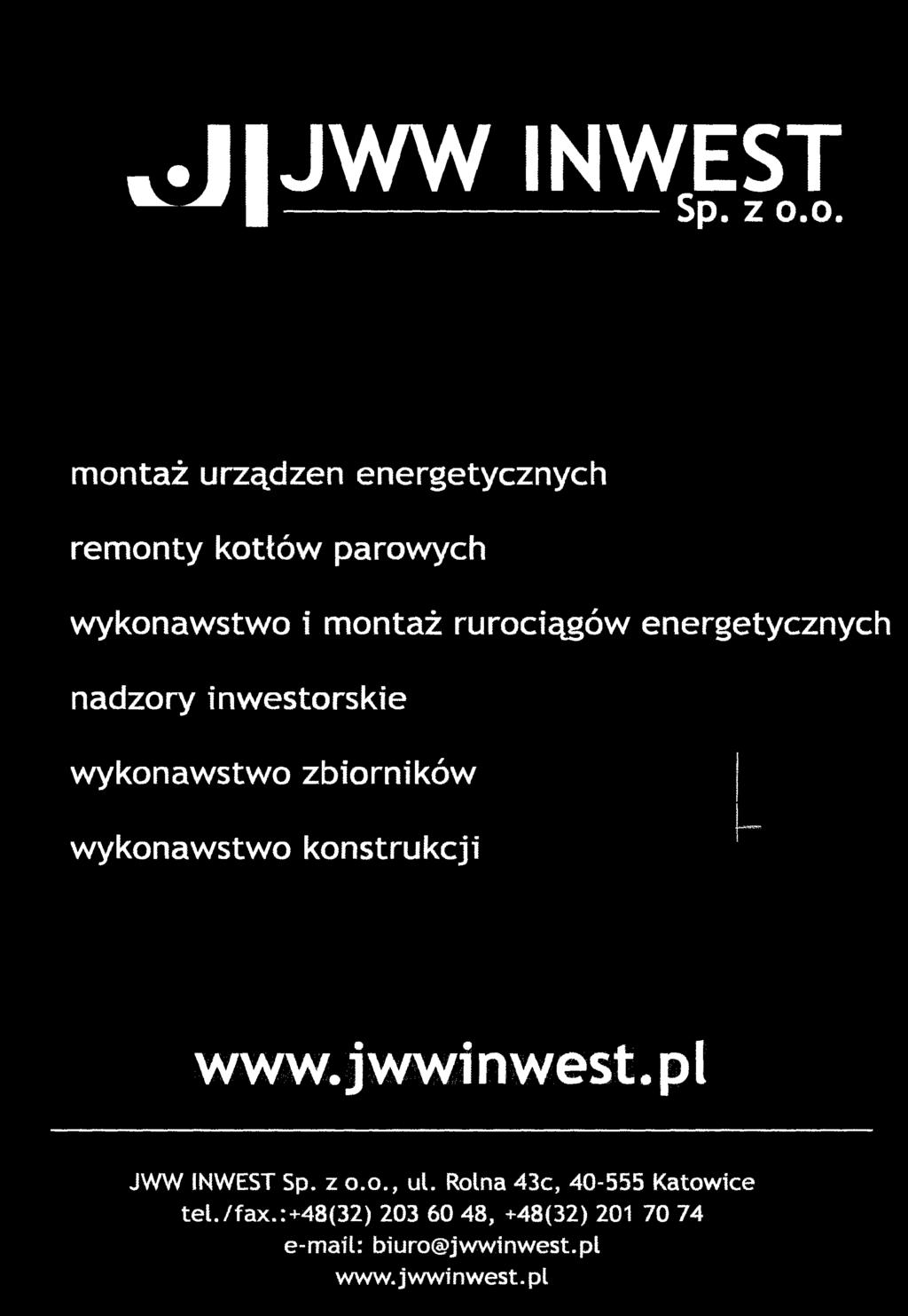 zbiorników wykonawstwo konstrukcji www.