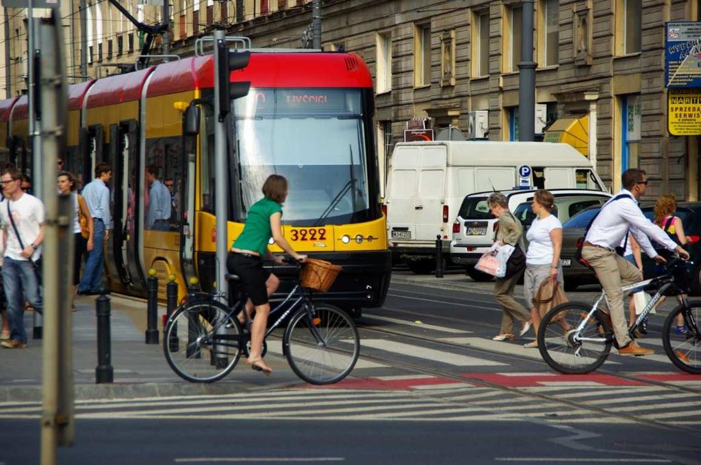 Warszawska Polityka Mobilności Realizacja WPM ma wpływać na wielkość i sposób zaspakajania popytu na transport W pierwszej