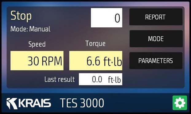 KRAIS Tube Expanders Rolling Controls TES-3000 & TES-1000 SOFTWARE Central unit with user friendly interface and 7 touch screen allows to configure different motor types with their predefined min/